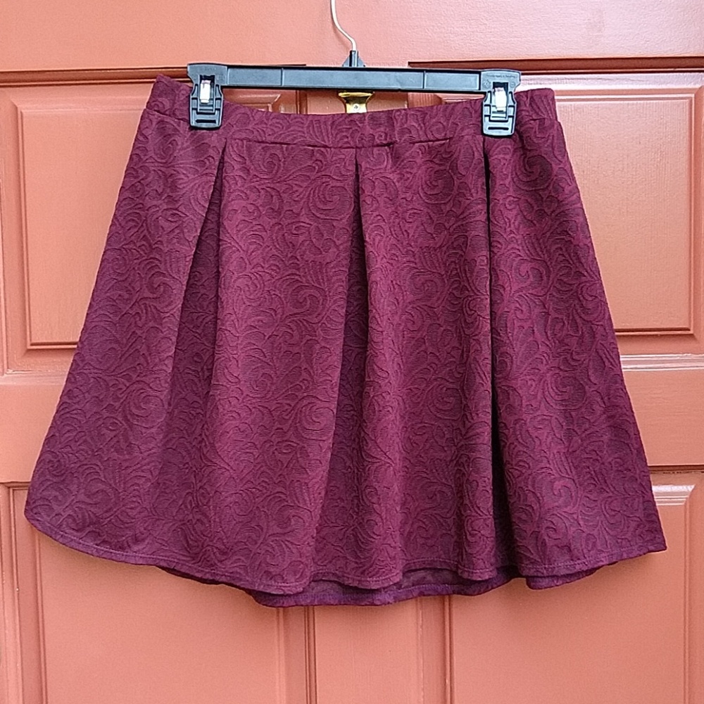 Burgundy skirt XL